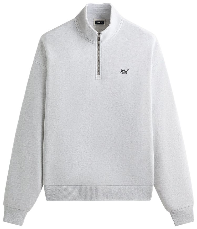 Kith Nelson Quarter Zip Light Heather Grey