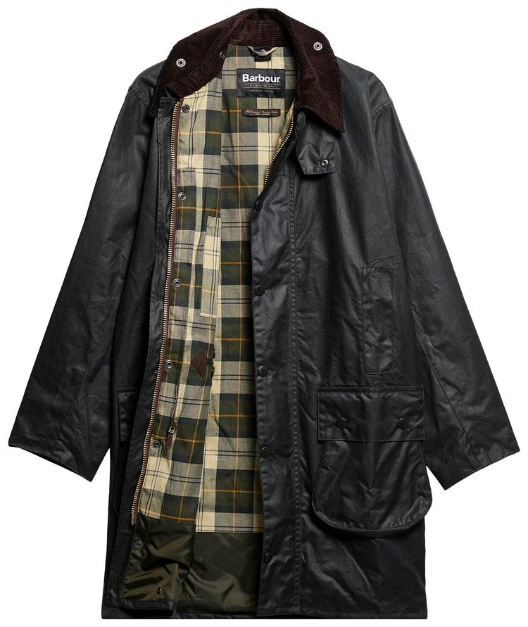 Barbour Border Wax Jacket Sage