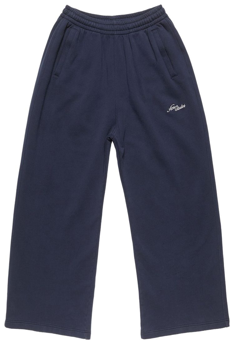 Acne Studios Logo Sweatpants Dark Navy