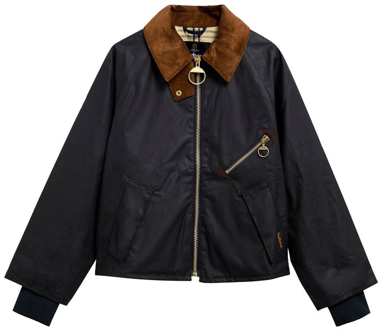Barbour Arlene Wax Jacket NavyAncient