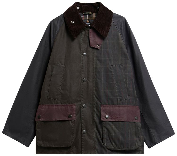 Barbour Patchwork Bedale Wax Tartan Multicolor