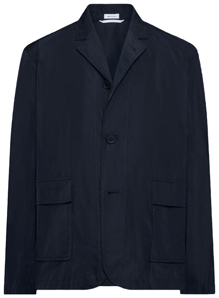 Thom Browne Single Chest Flap Pocket Coat Navy