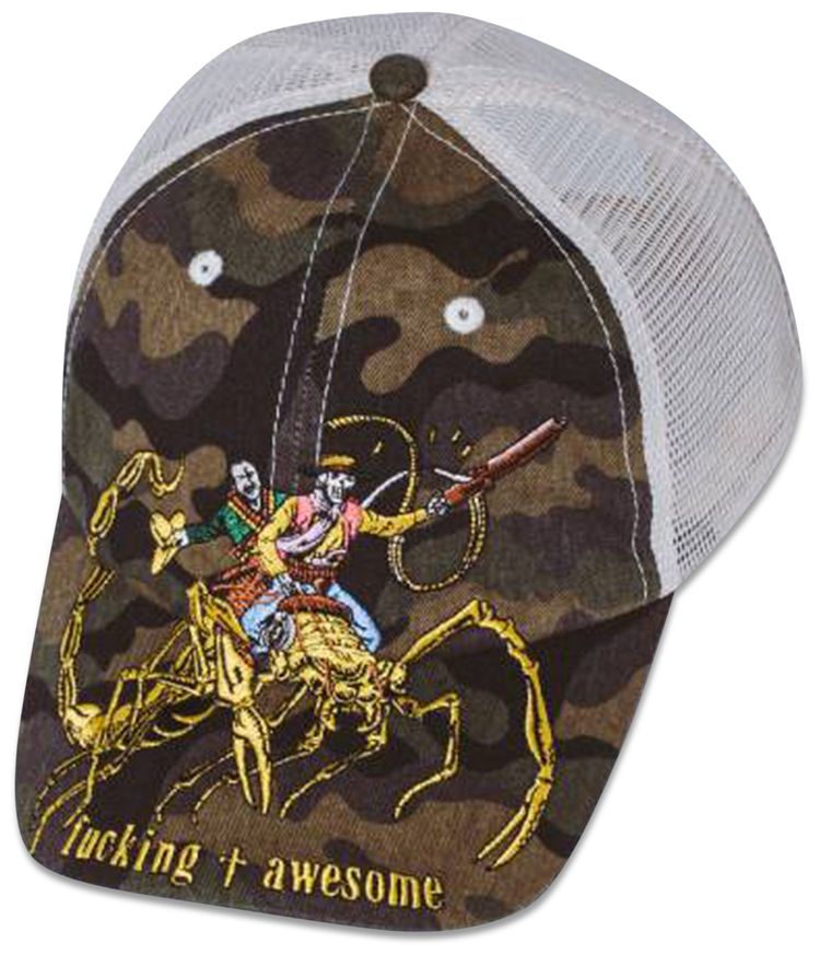 Fucking Awesome Scorpion Mesh Trucker Hat Camo