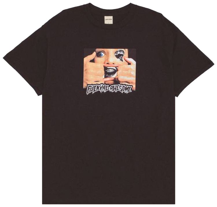 Fucking Awesome Brace Face Tee Black