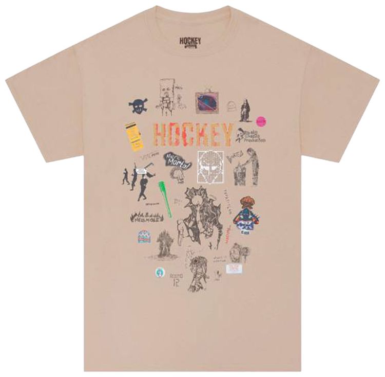 Hockey Paper Cover Tee Sand