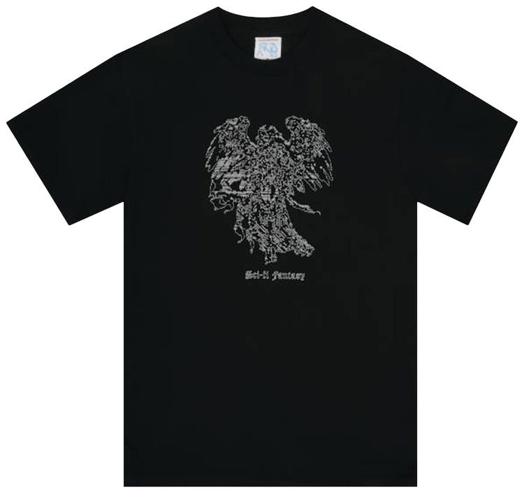 Sci Fi Fantasy Angel Tee Black