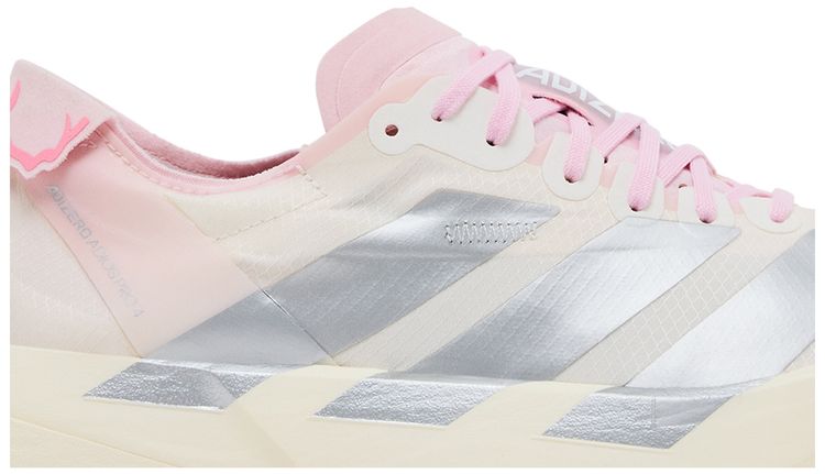 adidas Wmns Adizero Adios Pro 4 Core White Silver Metallic Clear Pink