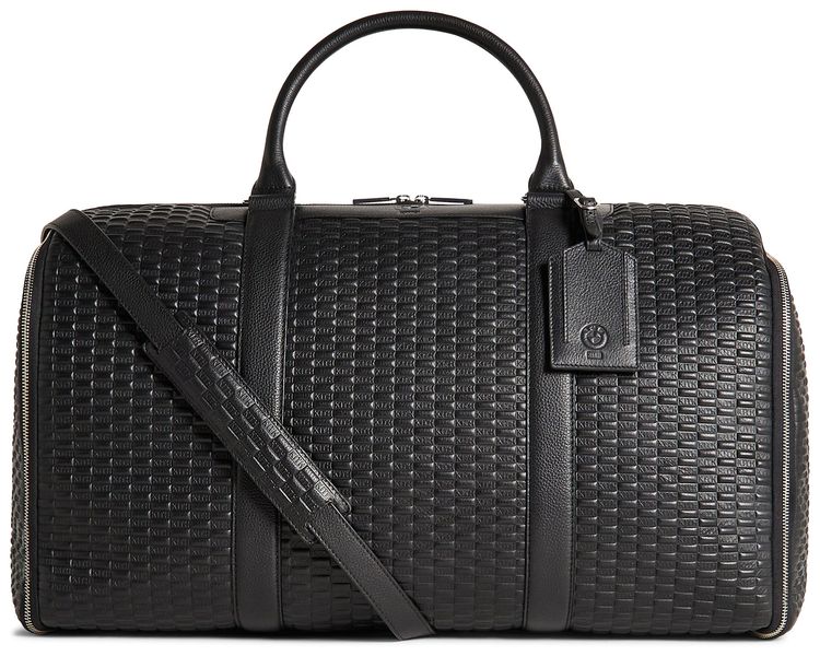 Kith For BMW Leather Travel Garment Duffle Bag Black