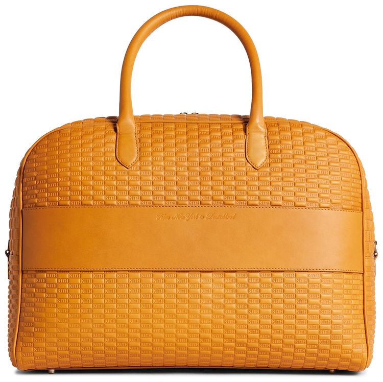 Kith For BMW Leather Overnight Bag Camel