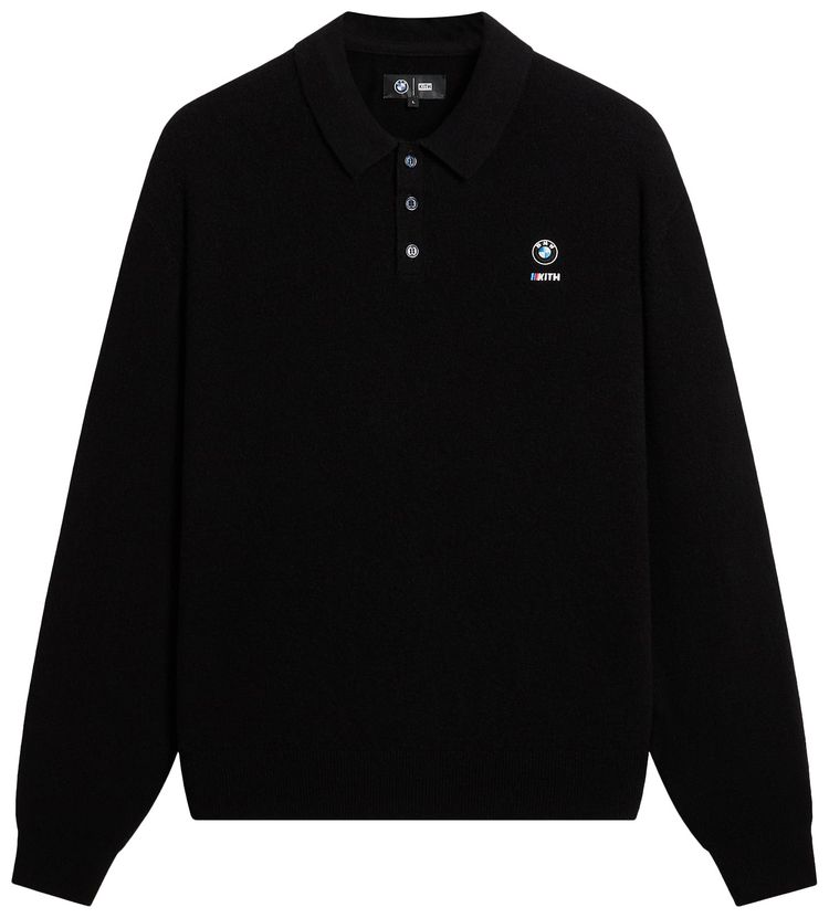 Kith For BMW Long Sleeve Tilden Pullover Black