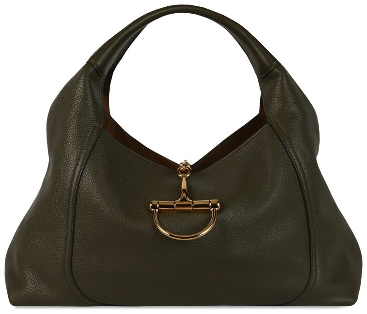 Gucci Softbit Maxi Shoulder Bag Dark Moss Green