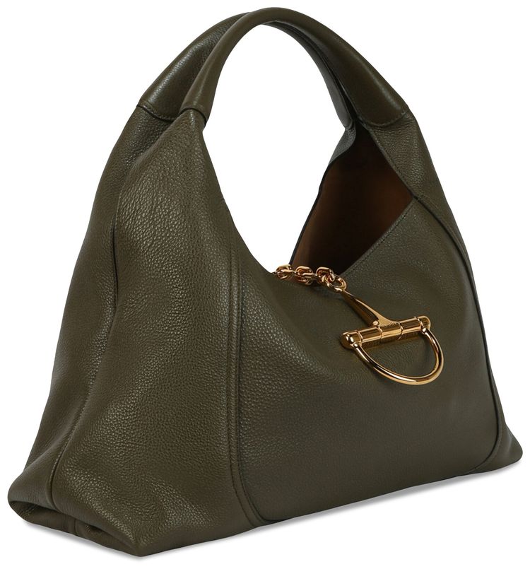 Gucci Softbit Maxi Shoulder Bag Dark Moss Green