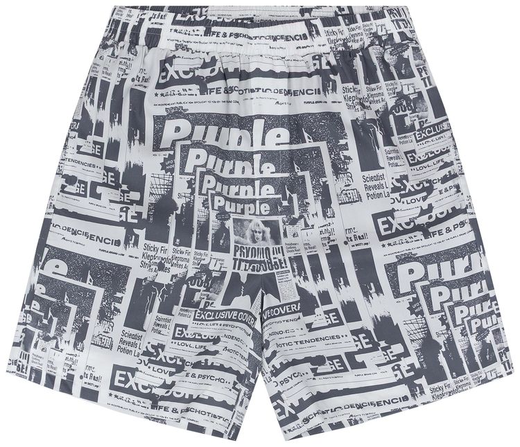 PURPLE BRAND Lyocell Pull On Shorts Multicolor