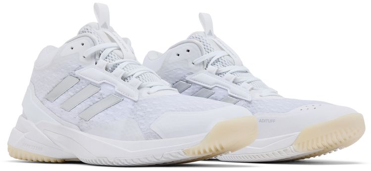 adidas Wmns Crazyflight 6 Mid Indoor White Silver Metallic