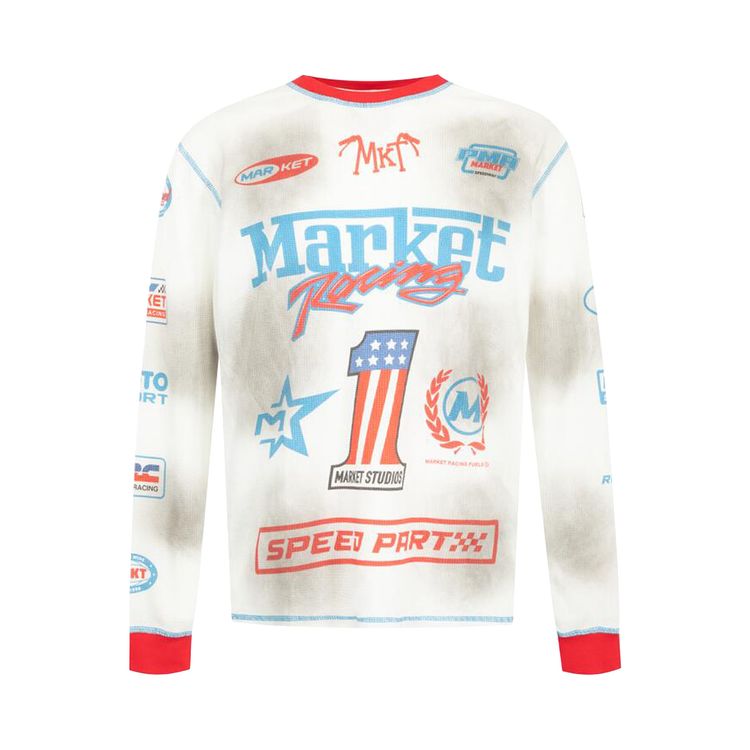 Market Speed Part Thermal Long Sleeve Shirt White
