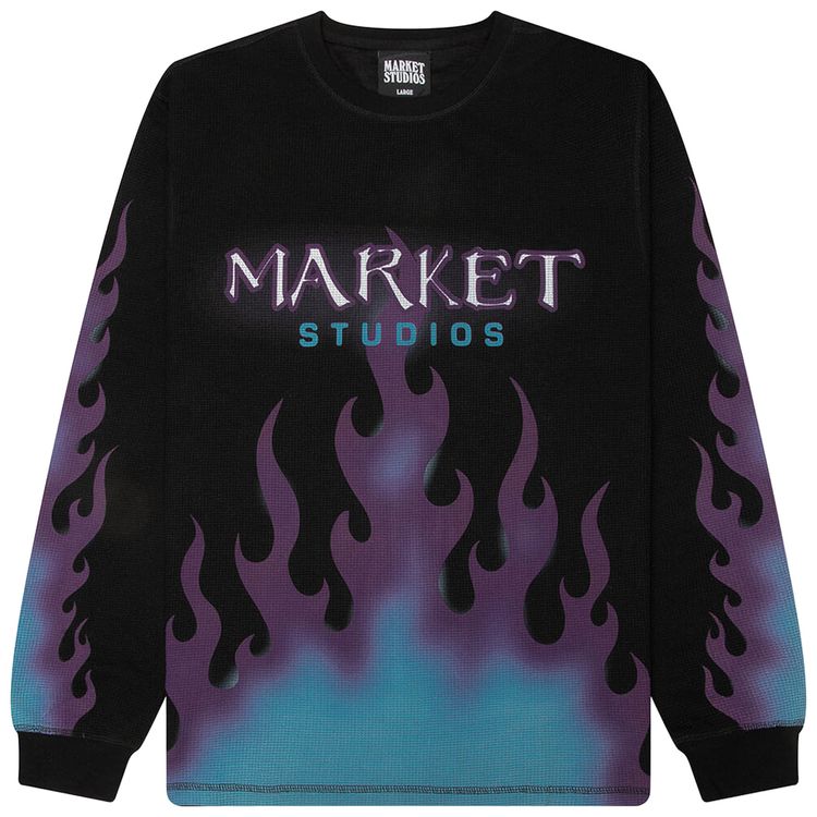 Market Through The Flames Thermal Ls Shirt Black