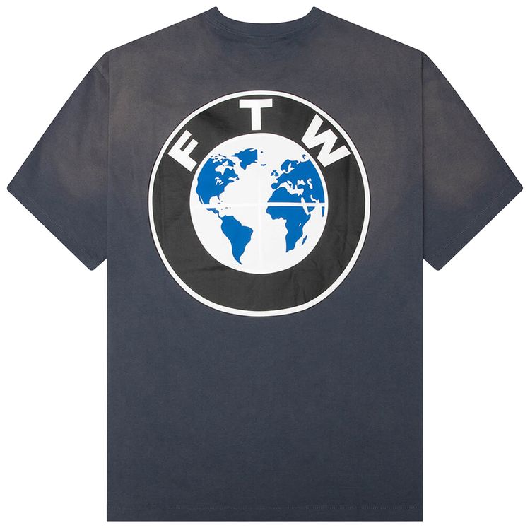 Market F The World T Shirt Indigo Blue