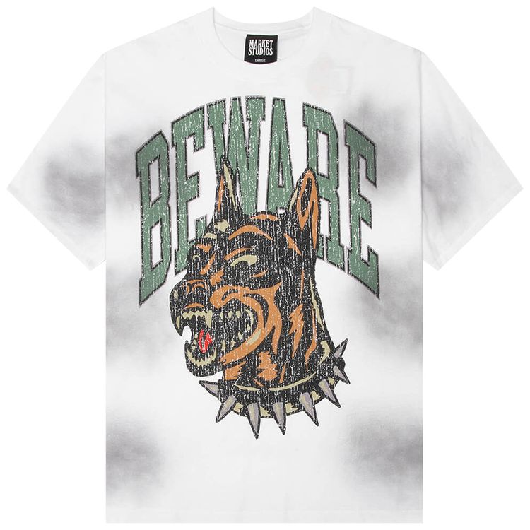 Market Beware The Dobie T Shirt BlackWhite
