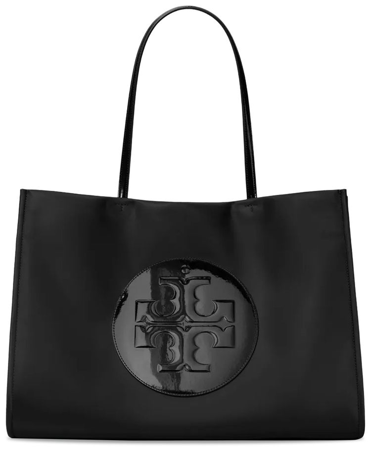 Tory Burch Ella Patent Tote Bag Black