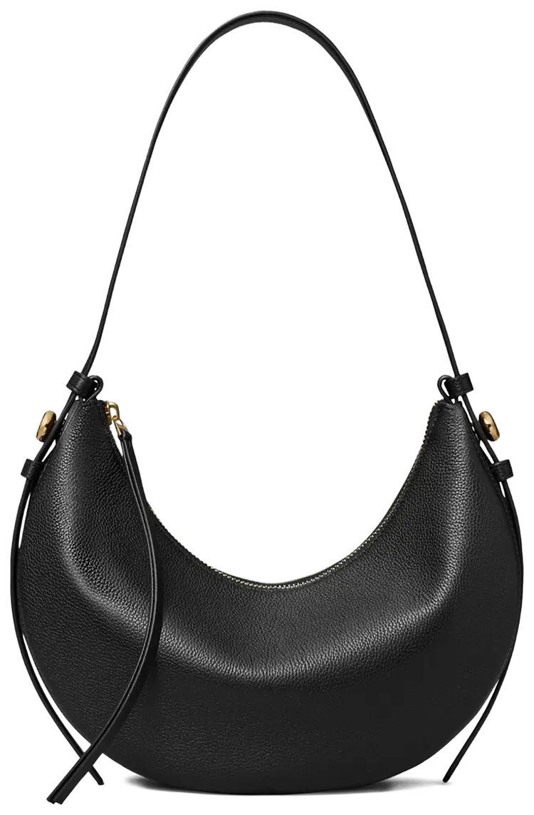 Tory Burch Romy Half Moon Bag Black