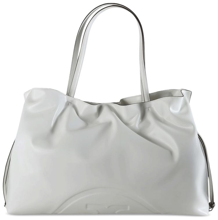 Tory Burch Ella Recycled Drawstring Tote Bag Bianco
