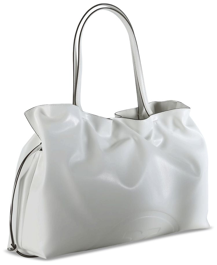 Tory Burch Ella Recycled Drawstring Tote Bag Bianco