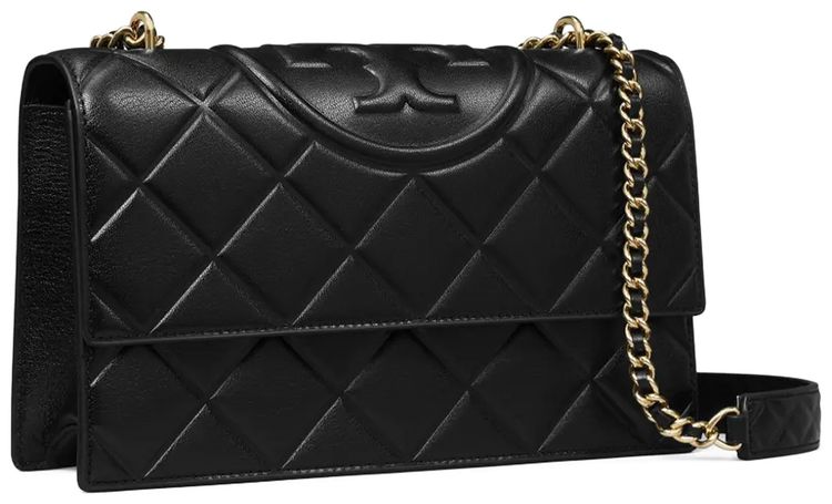 Tory Burch Fleming Convertible Shoulder Bag Black