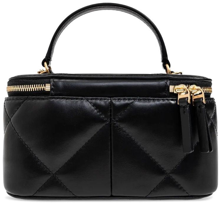 Tory Burch Kira Diamond Quilt Vanity Case Black