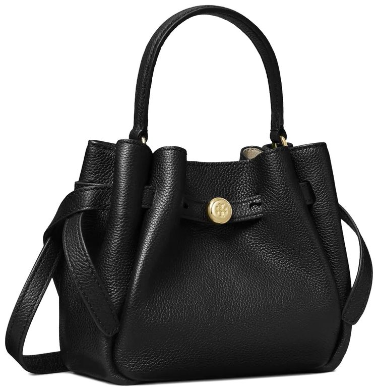 Tory Burch Romy Mini Bucket Bag Black
