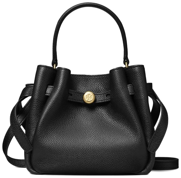 Tory Burch Romy Mini Bucket Bag Black