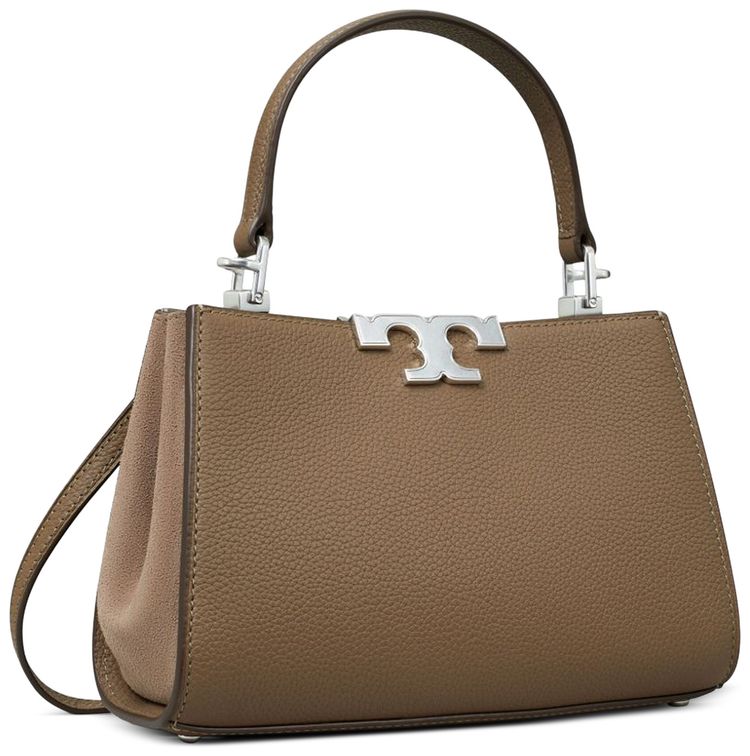 Tory Burch Eleanor Pebbled Mini Satchel Wild Mushroom