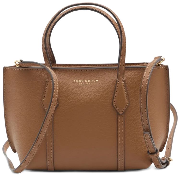 Tory Burch Mini Tote Bag Autumn Brown
