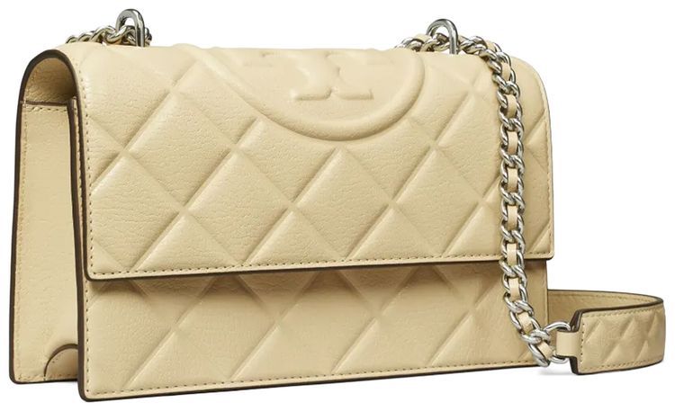Tory Burch Fleming Small Convertible Shoulder Bag Vanilla Soft Serve