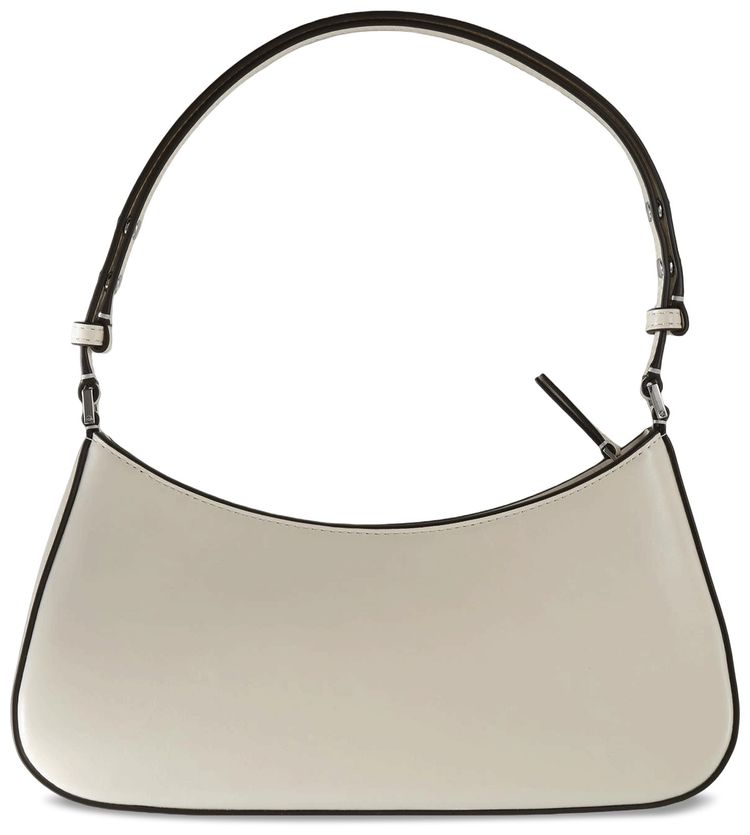 Tory Burch Robinson Zip Top Shoulder Bag Light Cream