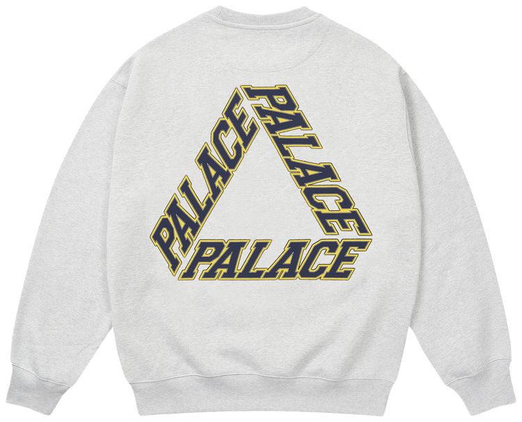Palace P3 Stitch Crew Grey Marl