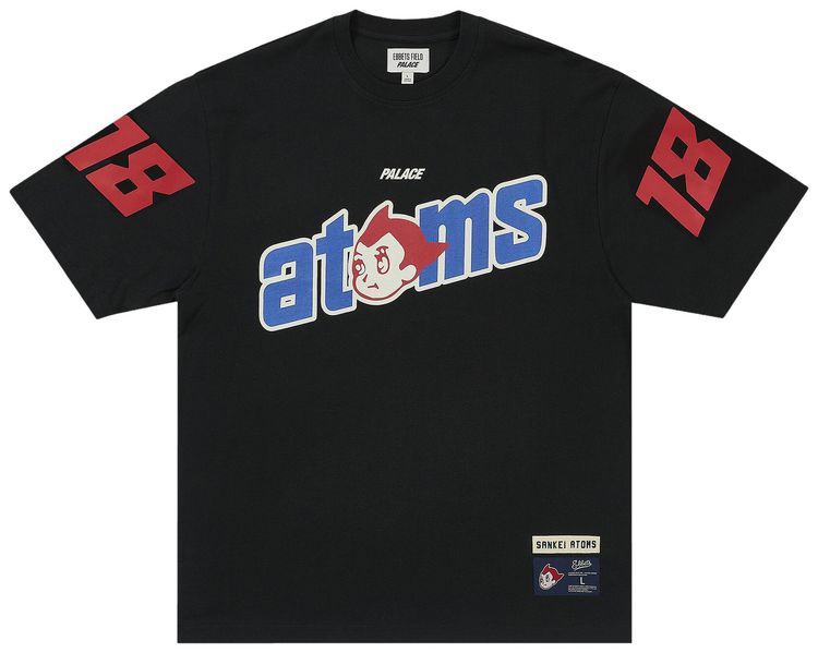 Palace x Ebbets Field Flannels Sankei Atoms T Shirt Black