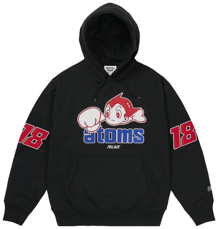 Palace x Ebbets Field Flannels Sankei Atoms Hood Black