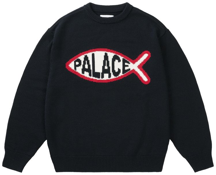 Palace Plaice Knit Black