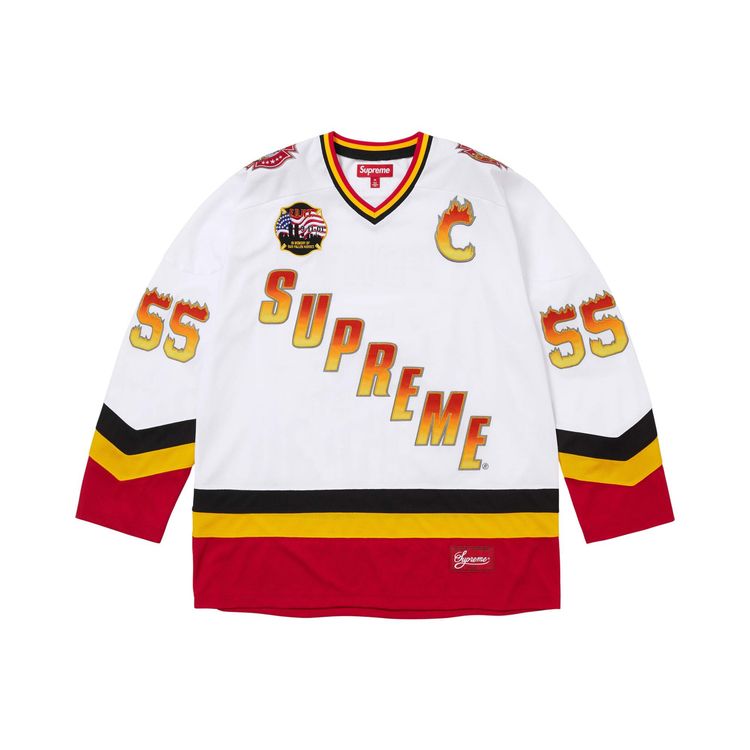 Supreme x Fdny Hockey Jersey White