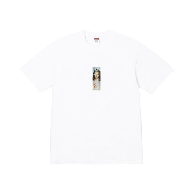 Supreme Prayer Card Box Logo Tee White