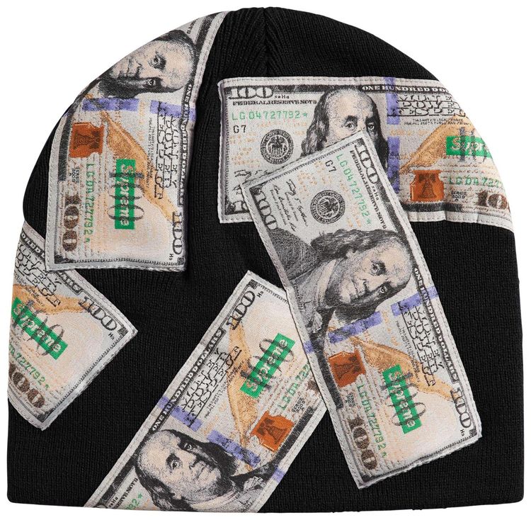 Supreme Money Beanie Black