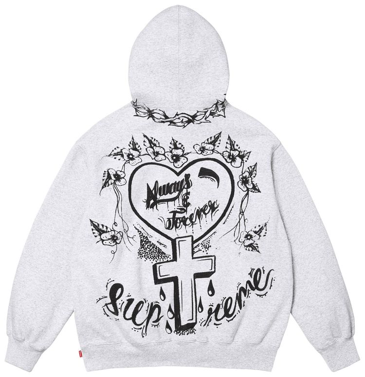 Supreme Forever Hooded Sweatshirt Ash Grey