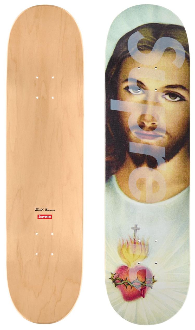 Supreme Prayer Card Skateboard Multicolor