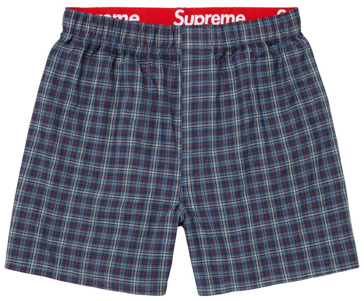 Supreme x Hanes Plaid Boxers 4 Pack Multicolor
