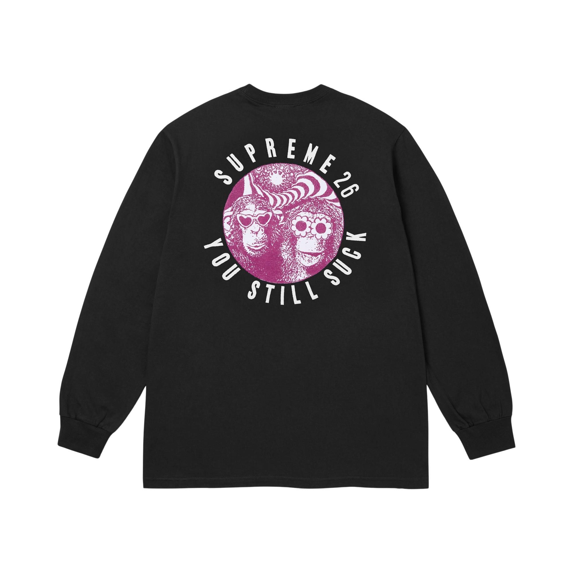 トップス Supreme You Still Suck L/S Tee Black XXL Buy Supreme You Still Suck Long-Sleeve Tee 'Black' - FW26T15 BLACK