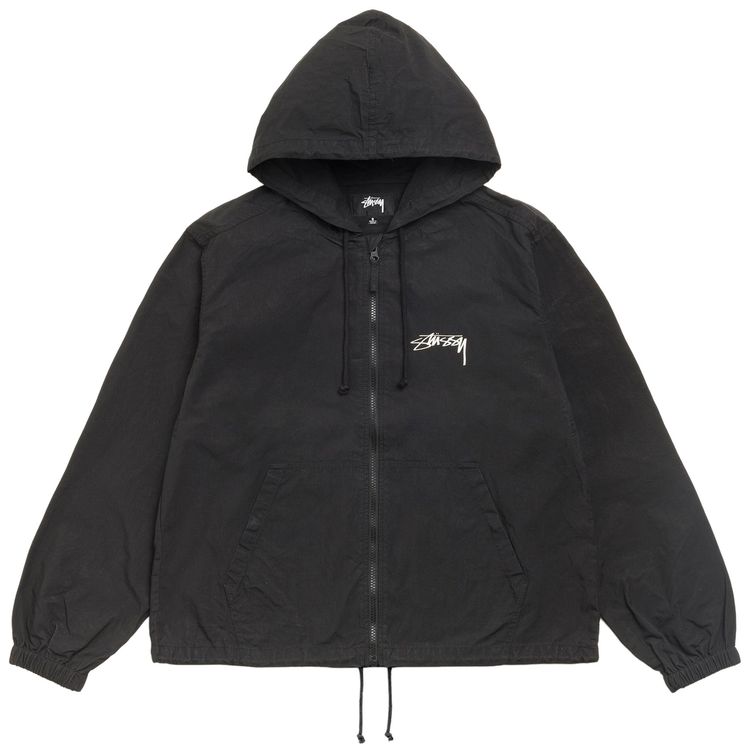 Stussy Waxed Cotton Beach Shell Black