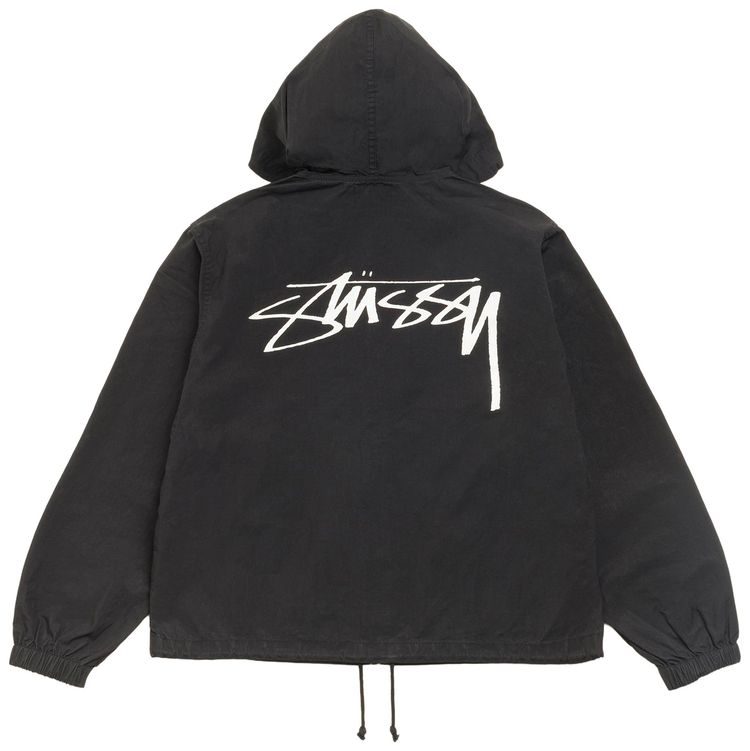 Stussy Waxed Cotton Beach Shell Black