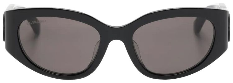 Balenciaga Oval Frame Sunglasses Black