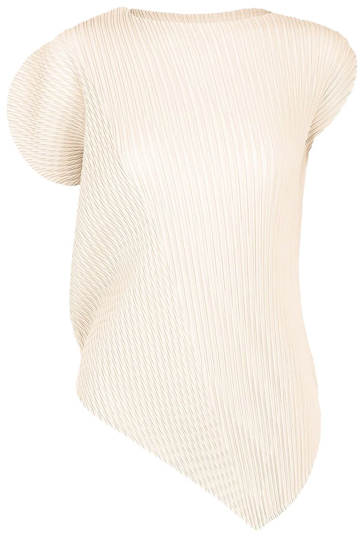 Issey Miyake Leaf Pleats Shirt Tan