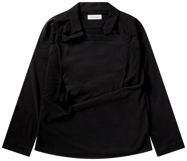 Kiko Kostadinov Iskar Draped Shirt True Black